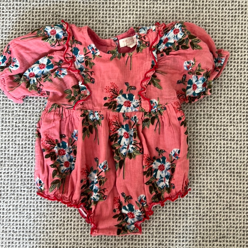 Pink chicken pink floral bubble